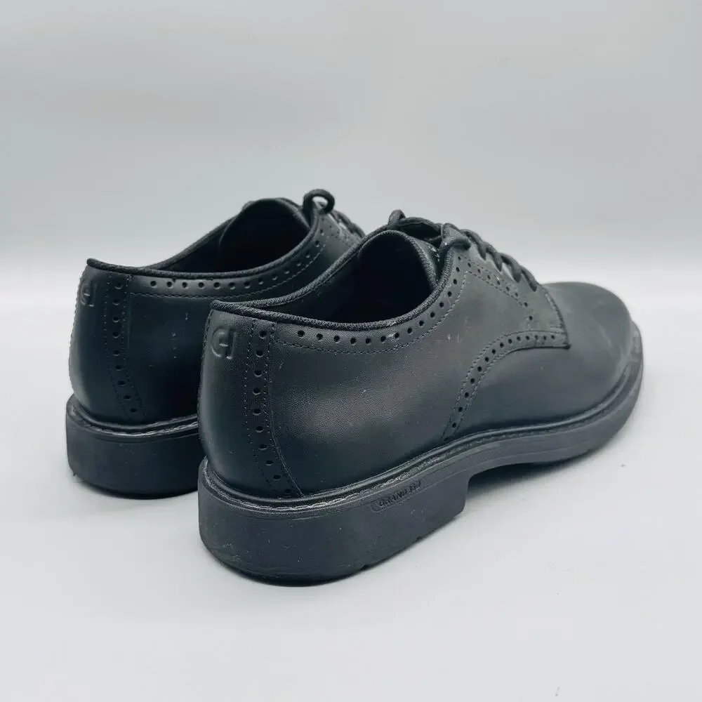Cole Haan Shoes Mens 11 Black Leather Grandseries Derby Oxford Dress Comfort